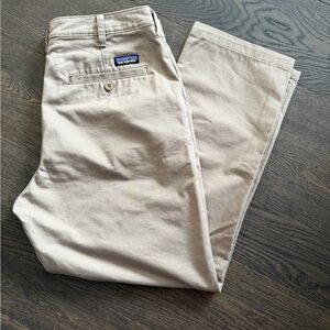 Patagonia Khaki Travel Chino Pants Size 36 | Stretch Performance | Quiet Luxury